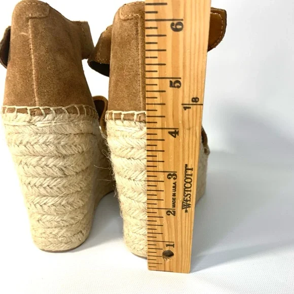 Marc Fisher Tan Wedge Sandals - Picture 8 of 11